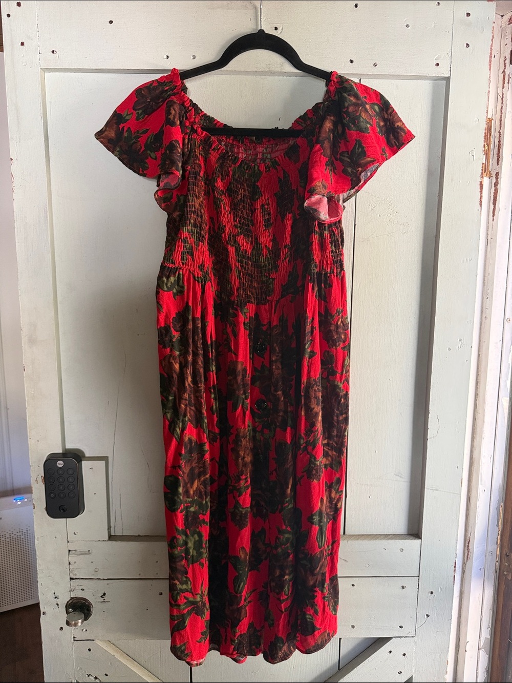 Zara off the shoulder floral dress